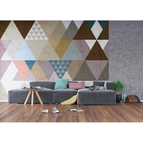 Poster Thème Triangles - 360 x 270 cm