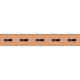 Frise auto-collante Ceinture marron - 1 rouleau de 14 cm x 500 cm