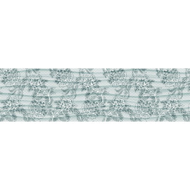 Frise auto-collante Fleur grises - 1 rouleau de 14 cm x 500 cm