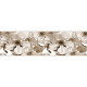 Frise auto-collante Fleurs de pommier noir et blanc- 1 rouleau de 14 cm x 500 cm