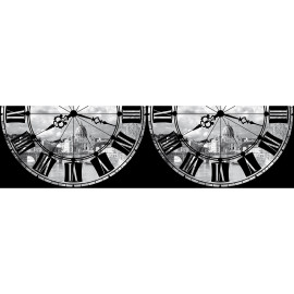 Frise auto-collante Roma With Clock - 1 rouleau de 14 cm x 500 cm