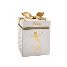 bougie parfumée Disney Peter Pan blanc et or emballage