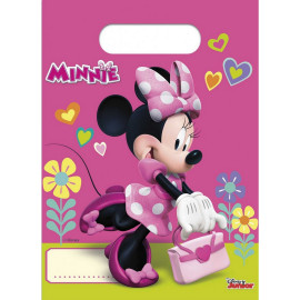 Sac cadeaux d''anniversaire de fête d''anniversaire Disney Minnie 6 pièces