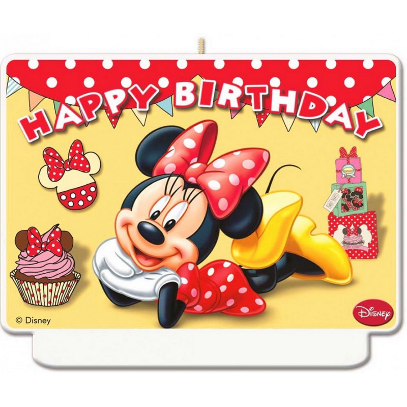 Bougie d'anniversaire Minnie - 3 ans