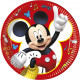 Assiettes en carton Disney Mickey 8 pièces de 23 cm