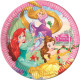 Assiettes en carton Rêve Disney Princesses 8 pièces 23 cm