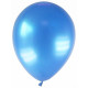 12 Ballons métallisés bleus 28 cm