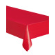 Nappe rectangulaire en plastique rouge 137 x 274 cm