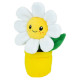 Marguerite Silence ca pousse pot du jardinier avec peluche fleur blanche - Haut 13cm