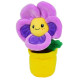 Pensée Silence ca pousse pot du jardinier avec peluche fleur violette - Haut 13cm