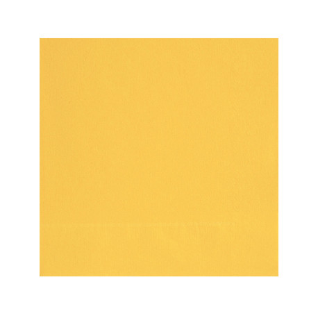 20 Petites serviettes en papier jaunes 25 x 25 cm