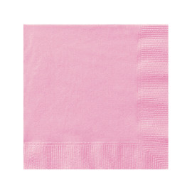 20 Petites serviettes en papier roses clair 33 x 33 cm
