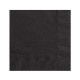 20 Petites serviettes en papier noires 33 x 33 cm