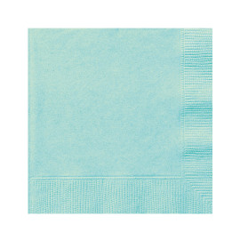 20 Petites serviettes en papier menthe 33 x 33 cm
