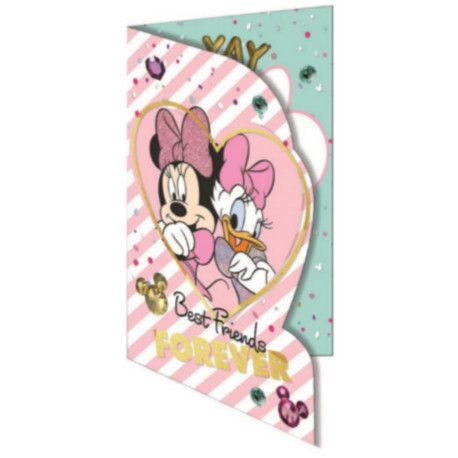 Cartes de vœux et Invitation Disney Minnie et daisy + enveloppe 