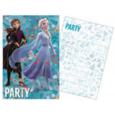 Carte de vœux et Invitation de fête Disney La reine des neiges