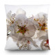 Coussin fleurs blanches - 45 cm x 45 cm