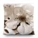 Coussin fleurs beige - 45 cm x 45 cm