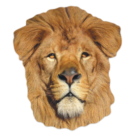 Masque en carton - animal le lion 27 cm