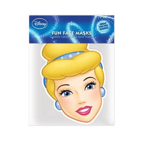 Masque en carton - visage Disney princesse cendrillon 27 cm