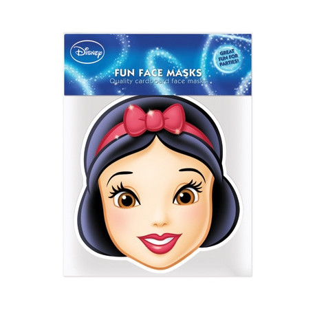 Masque en carton - visage Disney princesse blanche-neige 27 cm