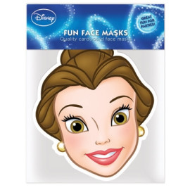 Masque en carton - visage Disney princesse belle de la belle et la bête 27 cm