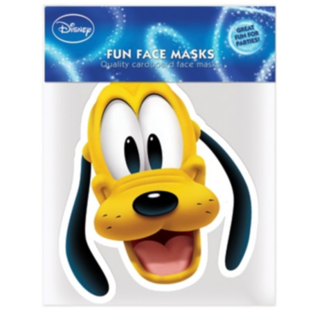 Masque en carton - visage Disney tête de Pluto 27 cm