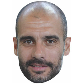 Masque en carton - Football Entraineur Pep Guardiola