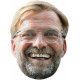 Masque en carton - Football Entraineur Jurgen Klopp