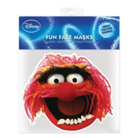 Masque en carton - Muppet Show ELMO monstre animal rouge 27 cm