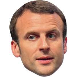 Masque en carton - Homme Politique Emmanuel Macron