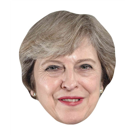 Masque en carton - Femme Politique Theresa May