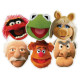 Masque en carton pack de 6 visages Muppet Show marionnettes 