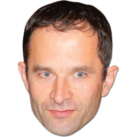 Masque en carton - Homme Politique Benoit Hamon