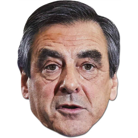 Masque en carton - Homme Politique François Fillon