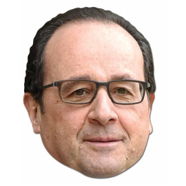 Masque en carton - Homme Politique François Hollande