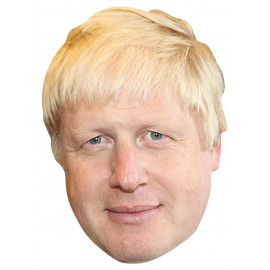 Masque en carton - Homme Politique Boris Johnson