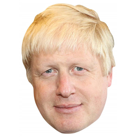 Masque en carton - Homme Politique Boris Johnson