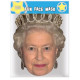 Masque en carton - Famille Royale Reine Elisabeth