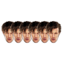 Masque en carton Lot de six masques visage DOCTOR WHO Doctor Who (Matt Smith)
