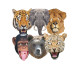 Masque en carton - pack masques 6 animaux 