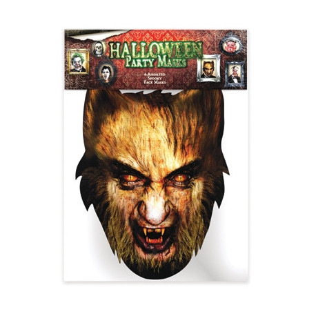 Masque en carton - Halloween Loup-Garou