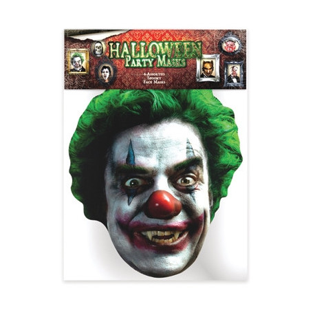 Masque en carton - Halloween Clown Effrayant