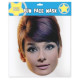 Masque en carton actrice Audrey Hepburn