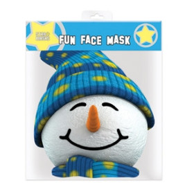 Masque en carton - Masque Bonhomme de Neige Noël