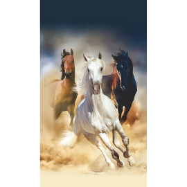 Rideau occultant chevaux - 140 cm x 245 cm