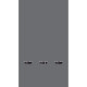 Rideau occultant gris avec effet point de couture - 140 cm x 245 cm