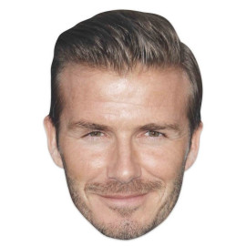 Masque en carton - Sportif Ancien Footballeur David Beckham