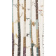Rideau occultant arbre et oiseau - 140 cm x 245 cm