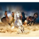 Rideaux chevaux - 2 pièces - L180 cm x H 160cm détails avant 